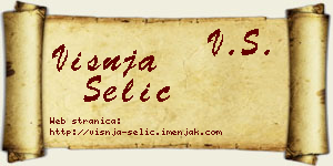 Višnja Selić vizit kartica